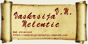 Vaskrsija Melentić vizit kartica